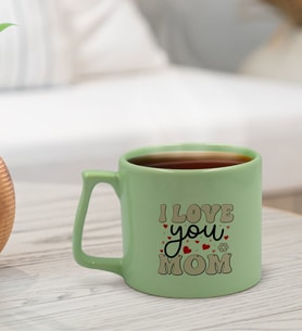 BK Gift Anneler Günü Tasarımlı Pastel Su Yeşili Middle Kupa Bardak, Anneye Hediye, Ev Hediyesi, Anneler Günü Hediyesi, Ofis Hediyesi-2