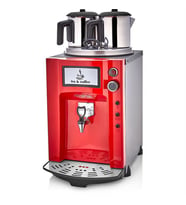 Remta Premium Jumbo 15 Litre İki Demlikli Çay Makinesi - Kırmızı