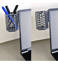 3D Baskı Monitor Kalemlik - Petek Desenli Laptop Kenar Altıgen Kalemlik-Gri