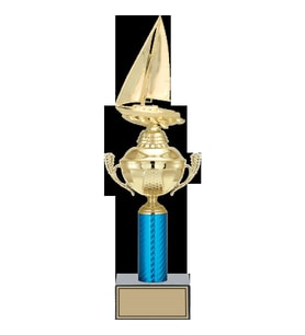 ODAK KUPA - Figürlü Kupalar - Yelken Figürlü Kupalar FG-052 B - 42 cm