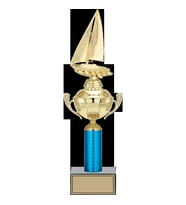 ODAK KUPA - Figürlü Kupalar - Yelken Figürlü Kupalar FG-052 B - 42 cm