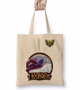 League Of Legends Gnar LoL Bez Çanta Uzun Saplı