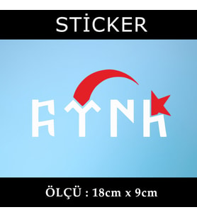 gök türk ayyıldız etiket sticker - 2 adet çıkartma araba motosiklet kask atv tablet pc buzdolabı otomobil bilgisayar uyumlu