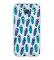 PrintiFy Samsung Galaxy J5 ile Uyumlu 1mm Slim Fit Nazar Boncuğu 4 Baskılı Şeffaf  Kılıf