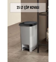 25 Litre Basmalı Çöp Kovası