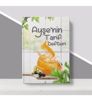 BK Gift Kişiye Özel İsimli Mutfak Tarif Defteri-18 (Beyaz)