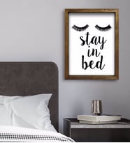 BK Gift Yatak Odası Konseptli Doğal Masif Ahşap Çerçeveli Tablo 45x65cm-102