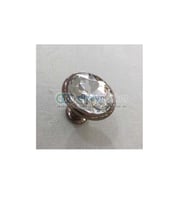 Kristal Cam Düğme Kulp Reus 32 Mm. Parlak Mokka