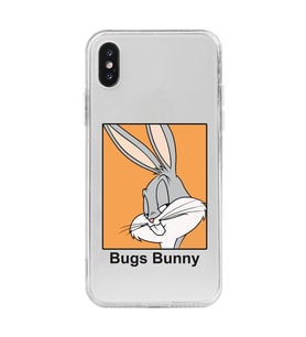 Iphone X ve XS Uyumlu Bugs Bunny Tasarımlı Şeffaf Telefon Kılıfı