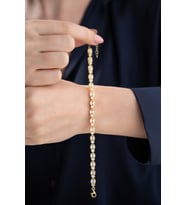 925 Ayar Gümüş Trend Bileklik Gold