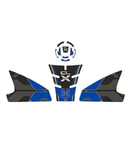 Gogo Tank Pad Set 003 Siyah Mavi Cf Moto Cl-X 250 2022-2024