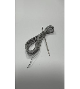 Direksiyon Kılıfı Dikmek İçin Mumlu İP Ve iğne 5 Metre GRİ