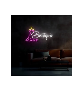 Boutigue Yazılı ve Şekilli Neon Tabela