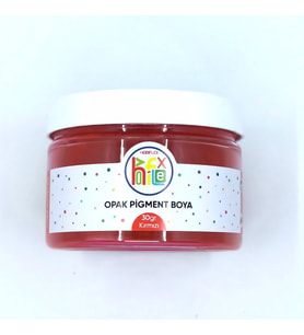 PİGMENT OPAK TOZ BOYA KIRMIZI RENK 30 GR