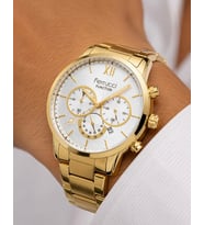 Ferrucci Function Gold Renk Fonksiyonları Aktif ve Takvimli Çelik Erkek Kol Saati