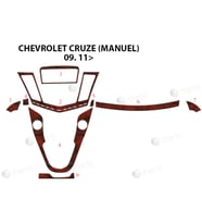 Meriç® Chevrolet Cruze Ön Torpido Kaplama (Manuel) Maun 9 Prç 2011-2016-› (Maun)