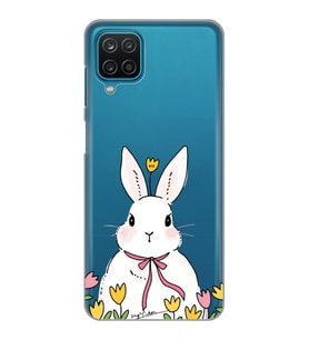Samsung Galaxy M32 Uyumlu Tavşan Tasarımlı Şeffaf Telefon Kılıfı