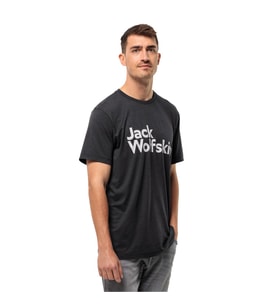 Jack Wolfskin Brand Erkek Outdoor Tişört Siyah