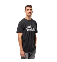 Jack Wolfskin Brand Erkek Outdoor Tişört Siyah