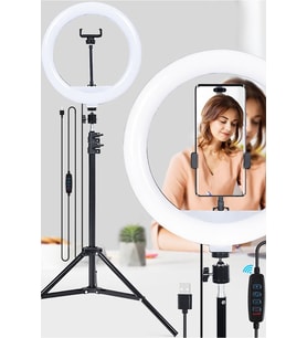 14 inç LED Ring Light, Tripod ve Selfie Işığı, Makyaj ve Video Çekimi