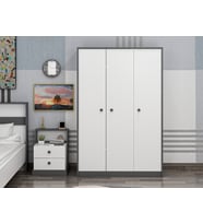LİFE GARDIROP BEYAZ/ANTRASİT