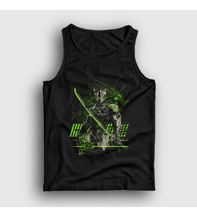 Presmono Unisex Siyah Genji V2 Oyun Overwatch Atlet 358563tt
