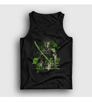 Presmono Unisex Siyah Genji V2 Oyun Overwatch Atlet 358563tt