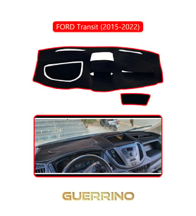 FORD Transit (2015-2022)TORPİDO KORUMA HALISI KIRMIZI KENAR