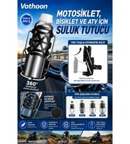 Bisiklet Motosiklet Atv ve Scooter Uyumlu Matara Suluk Tutucu Gidon Bağlantılı Esnek Gövdeli Şişe Ap