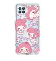 Oppo Reno 4 Lite Uyumlu Melody Kuromi Desenli Şeffaf Telefon Kılıfı
