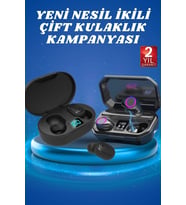 Çift Kulaklık Kampanyası Dokunmatik Kontrol Kulak İçi Yüksek Ses Kaliteli Mikrofonlu