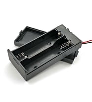 18650 2li Pil Kutusu On/Off Anahtar 15cm Kablolu 2 Adet Seri Lion DC 7.4V Kapaklı Batarya Yuvası