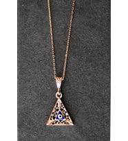 Bella Gloria Nazarlı Rose Gümüş Kolye (TGK0326)