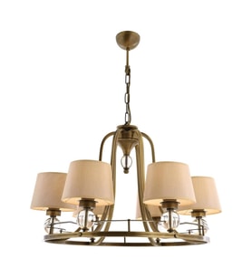 AVONNI AV-1597-6ES Eskitme Kaplama Modern Avize E27 Metal Cam Kumaş 65cm