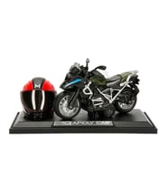 BMW Motosiklet Kask Figürlü 1:14 Ölçek Yeşil