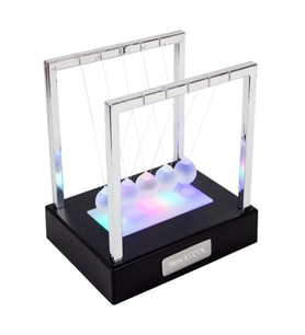 Kişiye Özel Işıklı Newton Denge Topları Büyük Boy (Siyah)