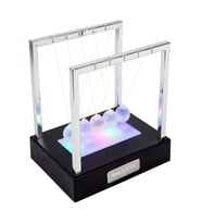Kişiye Özel Işıklı Newton Denge Topları Büyük Boy (Siyah)