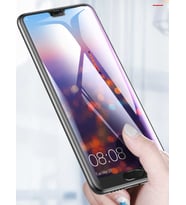 Huawei P20 Pro Uyumlu Zore Kenarları Kırılmaya Dayanıklı Cam Ekran Koruyucu (Siyah)