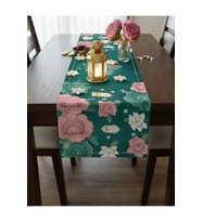 Ramazan Ayı Motifli Dijital Baskılı Runner Masa Örtüsü 40x140 cm