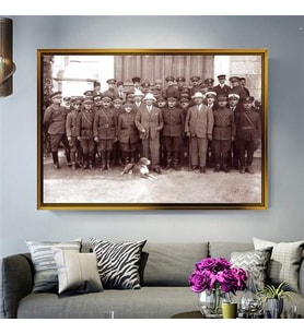 Altın Çerçeveli dekoratif tablo l1900 (Gold)