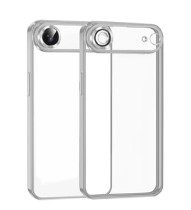iPhone 17 Air Razer Lensli Silikon - Gümüş