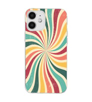 Iphone 12 Uyumlu Colorful Tasarımlı Şeffaf Telefon Kılıfı