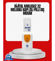 Kolay Kullanımlı Kablosuz Kapı Zili Şık ve Sade Tasarım