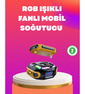 Type-C Girişli AI Modlu Yüksek Performanslı Telefon Soğutucu