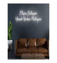 Etliyim,butluyum Yemek Yerken Mutluyum Yazılı Neon Tabela