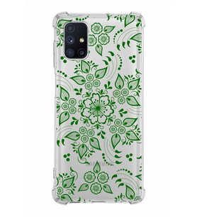 Samsung Galaxy M51  Köşe Korumalı Antişok Kapak Nostalji Desen Tasarımlı Şeffaf  Kılıf