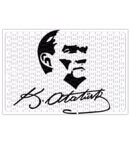 Atatürk İmzalı Puzzle 240 Parça Yapboz