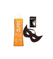 Durex Play Sıcak Dokunuş Bay Bayan Uyarıcılı Jel 100 ml + Siyah Deri Göz Maskesi + Hediye