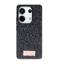 Onegif Xiaomi Redmi Note 13 Pro 4G Bright Simli Kapak - Siyah
