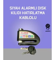 Yüksek Sesli 110Db Çelik Disk Kilidi Su Geçirmez